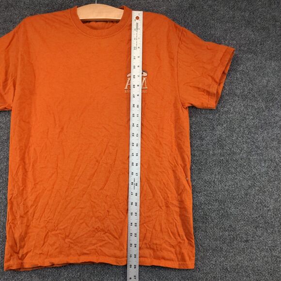 Gildan Men's Alpha Gamma Delta T-Shirt Orange Medium Short Sleeve Heavy Cotton - Picture 12 of 14